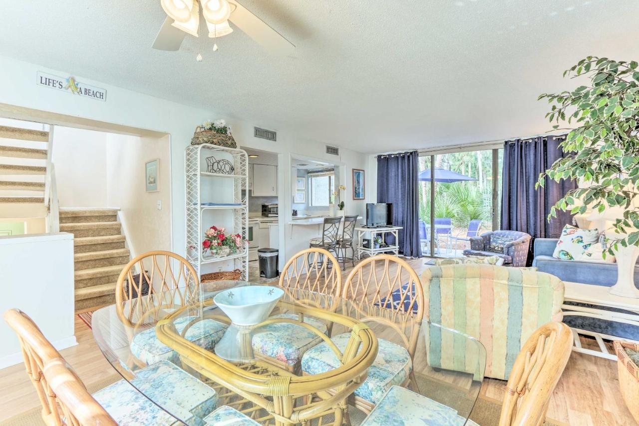 Hilton Head Island Townhome Patio, Walk To Beach Exteriör bild
